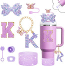 Axyaa Cup Set: Straw Topper, Boot, Stoppers, Handle Charms, Sticker for 30oz 40oz Tumbler
