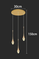 Axyaa Crystal Chandeliers LED Ceiling Lamp for Living Room
