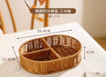 Axyaa Fruit Tray and Candy Box Set, Imitation Rattan Woven Basket