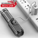 Axya Rechargeable Waterproof Flashlight: Powerful, Zoomable & Portable with Battery