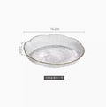 Axyaa Glass Fruit Plate: Irregular High Beauty Delicate Dim Sum Candy Snack Plate
