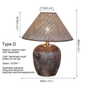 Axyaa Nordic Ceramic Table Lamp for Modern Living Space with LED Desk Light