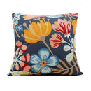Axyaa Embroidered Flower Linen Cushion Cover 45x45cm