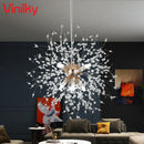 Axyaa Crystal Snowflake Small Chandelier Modern LED Ceiling Lamps