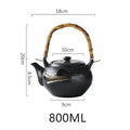 Axyaa Retro Hand-Painted Ceramic Teapot - Large Chinese Teapot for Home, Hotel, Restaurant
