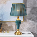Axyaa Ceramic Table Lamp: Contemporary American Style for Living Room, Bedroom, Hotel Decor