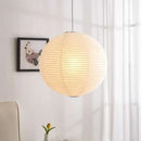 Axyaa Nordic Rice Paper LED Pendant Light - Minimalist E27 Hanging Lamp