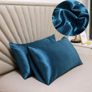 Axyaa Silky Satin Pillowcase - Solid Color, Queen/King Comfortable Pillow Cover