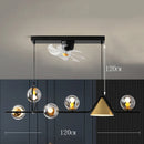 Axyaa Ceiling Fan with LED Light & Control, Modern Foldable Bedroom Lamp for Living Room