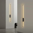 Axyaa Modern LED Wall Lights for Bedroom Living Room Kitchen Stair, Black Surface Mounted Lamp