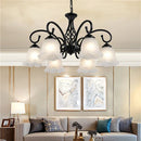 Axyaa European Style E27 LED Chandelier with Glass Lampshade