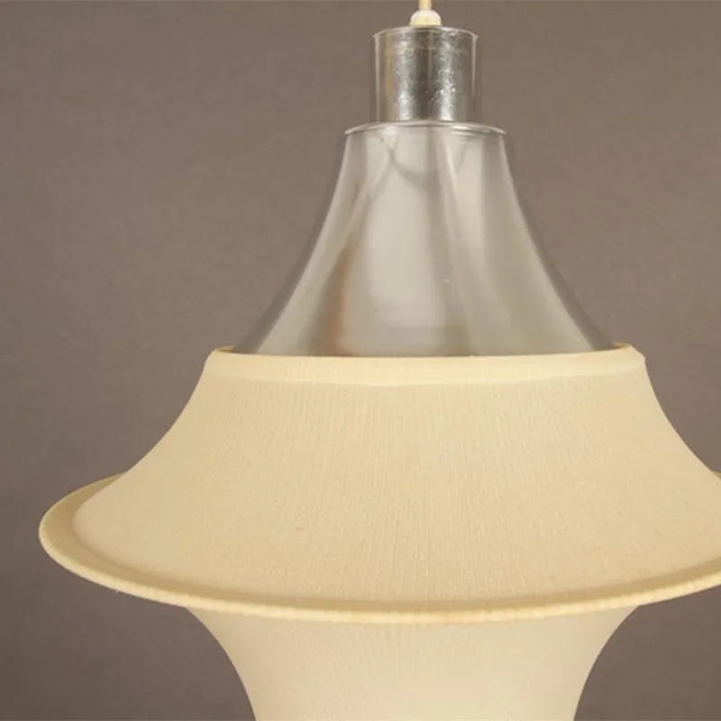 Axyaa Falkland Pendant Lamp: Minimalist Fabric Suspension Light