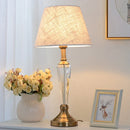 Axyaa Crystal Table Lamp | Modern Bedroom Bedside Light | European Home Decor