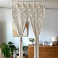 Boho Macrame Cotton Door Curtain Wall Hanging Art Tapestry by Axyaa