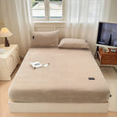 Axyaa Flannel Velvet Fitted Sheet: Cozy & Soft Bedding for Winter