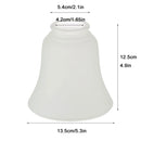 Axyaa Frosted Glass Bell Shades for Ceiling Fan Chandeliers & Sconces