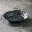 Axyaa Stone Pattern Ceramic Salad Plate for Molecular Cuisine and Fine Dining