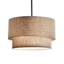 Axyaa Minimalist LED Fabric Pendant Light for Dining Living Bedroom Study