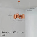 Axyaa Nordic U-shaped Water Pipe Chandelier: Rotatable LED Lighting Fixture
