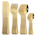 Axyaa Stainless Steel Cutlery Set - Knife Fork Spoon Tableware Flatware for Home & Restaurant