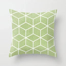 Axyaa Geometric Cube Print Pillowcase for Home and Office Décor