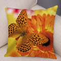 Axyaa Butterfly Flower Pillow Cover 45*45cm for Home Sofa Decor