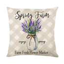 Axyaa Lavender Print Collection Pillowcase for Home Decor and Bedding