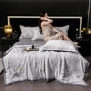 Axyaa Tencel Summer Quilt Set - Cool Silk Single-Piece Printed Quilt