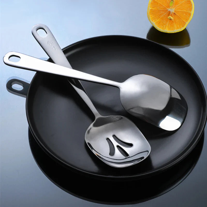 Axyaa Stainless Steel Square Spoon Serving Ladle for Kitchen Utensils
