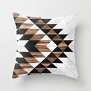 Axyaa Wood Background Mable Tribal Print Cushion Cover - Home Sofa Decor