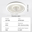 Axyaa Modern LED Ceiling Fan with Light Remote Control for Bedroom and Living Room