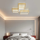 Axyaa Modern Gold/Black LED Chandeliers for Living Room, Bedroom, Study Room