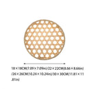 Axyaa Bamboo Round Sieve Basket: Handwoven Eco-Friendly Decorative Storage Organizer