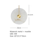 Marble Wall Lights Copper E14 Bulb Indoor Sconce for Axyaa Parlor Aisle Bedside