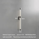 Axyaa Nordic Line LED Wall Lamp for Living Room & Study, Modern Minimalist Indoor Lighting