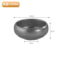 Axyaa Stainless Steel Double-Layer Bowl Set Snow Gray Tableware soups Sauces BBQ