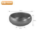 Axyaa Stainless Steel Double-Layer Bowl Set Snow Gray Tableware soups Sauces BBQ