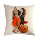 Axyaa Pet Cat Dog Linen Pillowcase 45*45cm - Home Sofa Car Decor