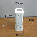Axya Multi-layer Socket Desk Lamp: 2500W Fast Charging, USB Port, LED Night Light