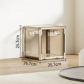 Axyaa Clear Foldable Storage Box with Lid - Large Capacity for Home Organization