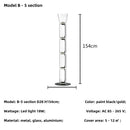 Axyaa Nordic Glass Floor Lamp Bamboo Joint Led Table Lamps