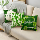 Axyaa St. Patrick's Day Four Leaf Clover Pillow Case in Green Series Home Decoration