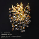 Axyaa Gold Crystal Chandelier Pendant Light for Dining & Kitchen Room