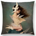 Axyaa Elegant Lady Fantasy Pillow Case for a Free Mind
