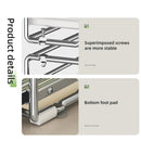 Axyaa Tableware Organizer Dish Drainer Rack, Countertop Shelf & Cabinet Storage