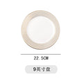 Axyaa Ceramic Internet Celebrity Plate Set for Home, Phnom Penh Tableware Steak - Nordic Style