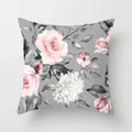 Axyaa Flower Butterfly Pattern Cushion Cover - Sofa Decoration Pillowcase