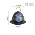 Axyaa Ceramic Egg Shape Bowl with Lid for Soup and Desserts