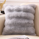 Axyaa Faux Rabbit Fur Throw Pillow Cases - Ultra Soft & Cozy Cushion Covers for Sofa, Bed, Living Room