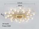 Axyaa Modern Glass Chandelier LED Lighting Fixture for Living Room, Bedroom, Kitchen